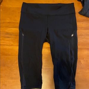 Lululemon Black PaceRival mod rise crop leggings